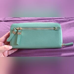 NWOT Mint green wallet